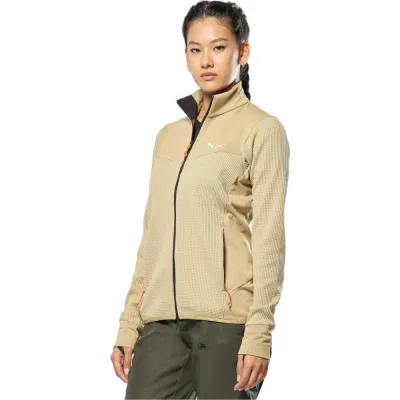 Флис женский Salewa PUEZ WAFFLE HYB PL JACKET W 28860 7180 - 40/34 - бежевый - Robinzon.ua
