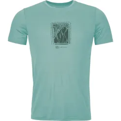 Футболка женская Ortovox 120 COOL TEC MTN CUT TS W aquatic ice - S - бирюзовый - Robinzon.ua