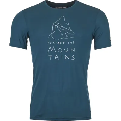 Футболка мужская Ortovox 150 COOL MTN PROTECTOR TS M petrol blue - XL - синий - Robinzon.ua