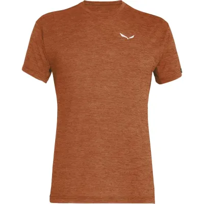 Футболка мужская Salewa PUEZ MELANGE DRY M S/S TEE 26537 7246 - 48/M - коричневый - Robinzon.ua