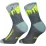 Шкарпетки Dynafit TRAVERSE MID SK 72074 0722 - 39-42 - сірий/салатовий - Robinzon.ua