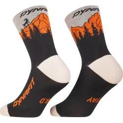 Шкарпетки Dynafit TRAVERSE MID SK 72074 0911 - 43-46 - чорний/оранжевий - Robinzon.ua