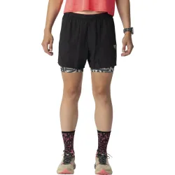 Шорти жіночі Dynafit TRAIL 2IN1 SHORT W 71921 0912 - L - чорний/коричневий - Robinzon.ua