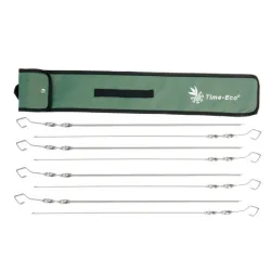 Комплект шампурів нерж.сталь, 8 шт в чохлі, JR 008 - Robinzon.ua