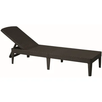 Шезлонг пластиковий Keter Jaipur Sun lounger, віскі коричневий - Robinzon.ua