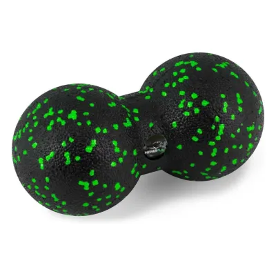 Масажний м'яч подвійний PowerPlay PP-4353 Epp foam peanut ball (d12*24cm.) Чорно/Зелений - Robinzon.ua