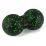 Масажний м'яч подвійний PowerPlay PP-4353 Epp foam peanut ball (d12*24cm.) Чорно/Зелений - Robinzon.ua
