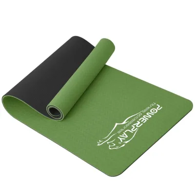 Коврик для йоги и фитнеса PowerPlay 4150 TPE Premium Performance Mat Зеленый (183x61x0.6 см.) - Robinzon.ua