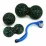 Набір масажних м'ячиків PowerPlay 4007 EPP Massage Ball Чорно-Зелені (3 шт.) - Robinzon.ua