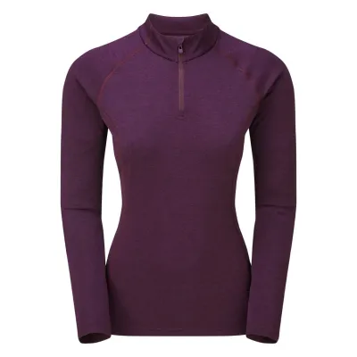 Футболка женская MONTANE Female Dart Zip-Neck XS фиолетовый - Robinzon.ua