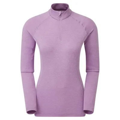 Футболка женская MONTANE Female Dart Zip-Neck XS сиреневый - Robinzon.ua