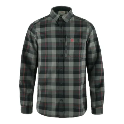 Сорочка чоловіча FJALLRAVEN Fjallglim Shirt M XL чорний/сірий - Robinzon.ua