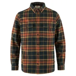 Сорочка чоловіча FJALLRAVEN Ovik Twill Shirt M XL помаранчевий/синій - Robinzon.ua