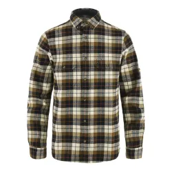 Сорочка чоловіча FJALLRAVEN Singi Heavy Flannel Shirt M L білий/синій - Robinzon.ua