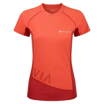 Футболка женская Montane Female Katla T-Shirt XS красный - Robinzon.ua