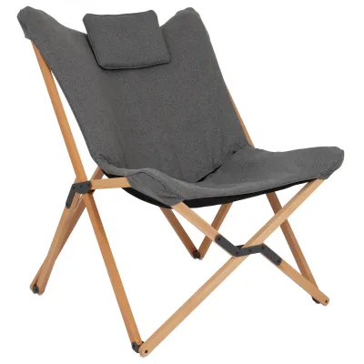 Кресло раскладное Bo-Camp Wembley L Grey (1200380) - Robinzon.ua