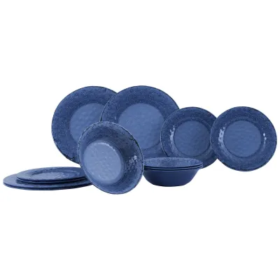 Сервіз столовий Gimex Tableware Stone 12 Pieces 4 Person Azure (6917104) - Robinzon.ua