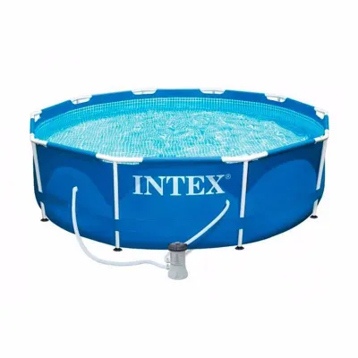 Круглый каркасный бассейн Intex 28202 (305х76 см) Metal Frame Pool - Robinzon.ua