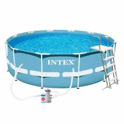 Круглый каркасный бассейн Intex 28718 (366x99 см) Prism Frame Pool Круглый каркасный бассейн Intex 28718 (366x99 см) Prism Frame Pool - Robinzon.ua