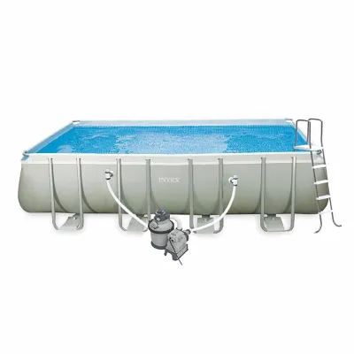 Прямоугольный каркасный бассейн Intex 28352 Интекс 54982 Ultra Frame Rectangular Pool (549x274x132 см) - Robinzon.ua