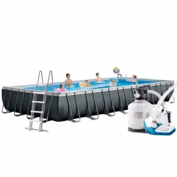 Прямоугольный каркасный бассейн Intex 26378 (28376) Ultra Frame Rectangular Pool (975x488x132 см) Прямоугольный каркасный бассейн Intex 26378 (28376) Ultra Frame Rectangular Pool (975x488x132 см) - Robinzon.ua
