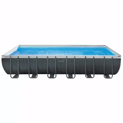 Прямоугольный каркасный бассейн Intex 26368 Ultra Frame Rectangular Pool (732x366x132 см) - Robinzon.ua