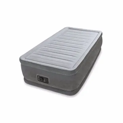 Односпальне надувне ліжко Intex 64412 (99 x 191 x 46 см) Comfort-Plush + Вбудований електронасос 220В. - Robinzon.ua
