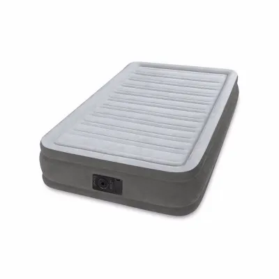 Односпальне надувне ліжко Intex 67766 (99 x 191 x 33 см) Comfort-Plush + Вбудований електронасос 220В. - Robinzon.ua
