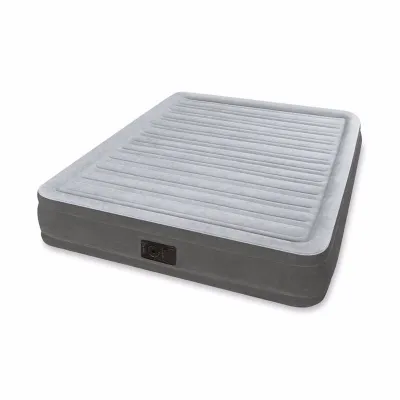 Двоспальне надувне ліжко Intex 67770 (152 x 203 x 33 см) Comfort-Plush + Вбудований електронасос 220В. - Robinzon.ua