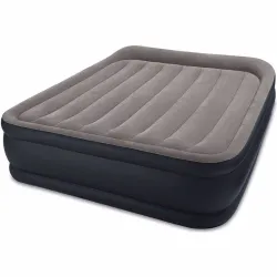 Двоспальне надувне ліжко Intex 64136 (152 x 203 x 42 см) Deluxe Pillow Rest + Вбудований електронасос 220В. Двоспальне надувне ліжко Intex 64136 (152 x 203 x 42 см) Deluxe Pillow Rest + Вбудований електронасос 220В. - Robinzon.ua