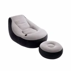 Надувне крісло Intex 68564 (99 x 130 x 76 см) Ultra Lounge (з пуфиком) - Robinzon.ua