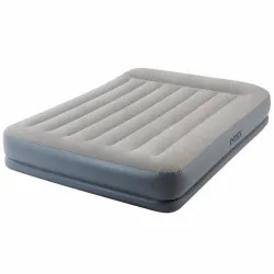Двуспальная надувная кровать Intex 64118 (152-203-30 см) Pillow Rest Mid-Rise + Встроенный электронасос 220В Двуспальная надувная кровать Intex 64118 (152-203-30 см) Pillow Rest Mid-Rise + Встроенный электронасос 220В - Robinzon.ua