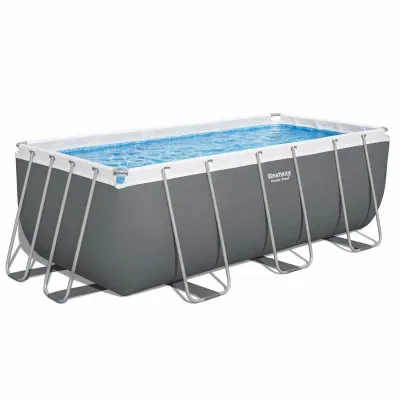 Прямоугольный каркасный бассейн Bestway 56457 (412х201х122 см) Power Steel Frame Pool - Robinzon.ua