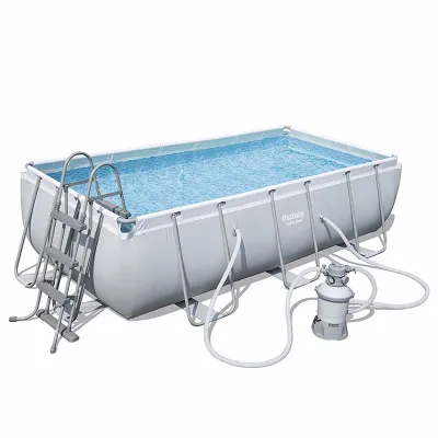 Прямоугольный каркасный бассейн Bestway 56442 Power Steel Frame Pool (404х201х100 см) - Robinzon.ua
