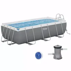 Прямоугольный каркасный бассейн Bestway 56441 Power Steel Frame Pool (404х201х100 см) Прямоугольный каркасный бассейн Bestway 56441 Power Steel Frame Pool (404х201х100 см) - Robinzon.ua
