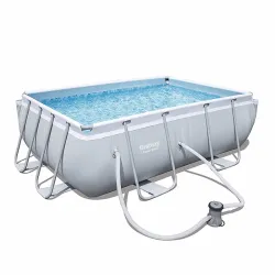 Прямоугольный каркасный бассейн Bestway 56629 Power Steel Frame Pool (282х196х84 см) - Robinzon.ua