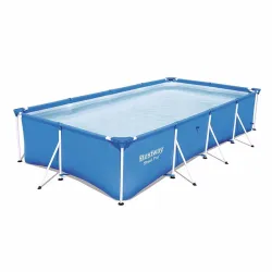 Прямоугольный каркасный бассейн Bestway 56405 Steel Pro Splash Frame Pool (400х211х81 см) - Robinzon.ua