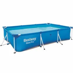 Прямоугольный каркасный бассейн Bestway 56404 Steel Pro Splash Frame Pool (300х201х66 см) Прямоугольный каркасный бассейн Bestway 56404 Steel Pro Splash Frame Pool (300х201х66 см) - Robinzon.ua