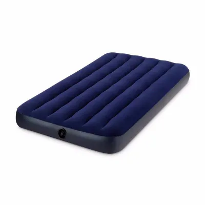 Півтораспальний надувний матрац Intex 64758 (137 x 191 x 25 см) Classic Downy Airbed. - Robinzon.ua