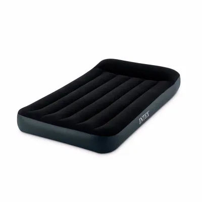 Півтораспальний надувний матрац Intex 64148 (137 x 191 x 25 см) Pillow Rest Classic Airbed + Вбудований електронасос 220В. - Robinzon.ua