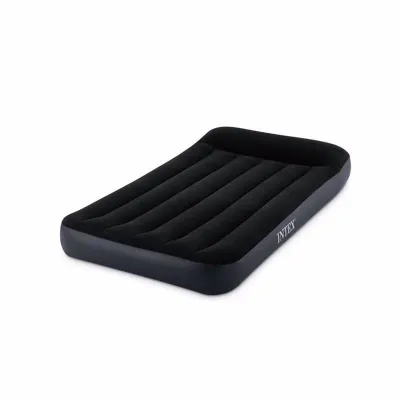 Односпальний надувний матрац Intex 64146 (99 x 191 x 25 см) Pillow Rest Classic Airbed + Вбудований електронасос 220В. - Robinzon.ua