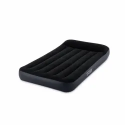 Односпальний надувний матрац Intex 64146 (99 x 191 x 25 см) Pillow Rest Classic Airbed + Вбудований електронасос 220В. - Robinzon.ua