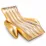 Пляжное надувное кресло Intex 56803 (175 x 119 x 61 см) Shimmering Gold Lounge - Robinzon.ua