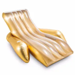 Пляжное надувное кресло Intex 56803 (175 x 119 x 61 см) Shimmering Gold Lounge - Robinzon.ua