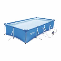 Прямоугольный каркасный бассейн Bestway 56424 (400 х 211 х 81 см) Steel Pro - Robinzon.ua