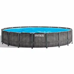 Круглый каркасный бассейн Intex 26744 (549-122 см) GreyWood Prism Frame Pool Круглый каркасный бассейн Intex 26744 (549-122 см) GreyWood Prism Frame Pool - Robinzon.ua