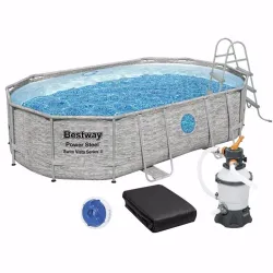 Овальный каркасный бассейн Bestway 56946 (488 x 305 x 107 см) Power Steel™ Овальный каркасный бассейн Bestway 56946 (488 x 305 x 107 см) Power Steel™ - Robinzon.ua
