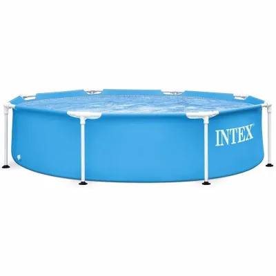Круглый каркасный бассейн Intex 28205 (244 x 51 см) Metal Frame - Robinzon.ua