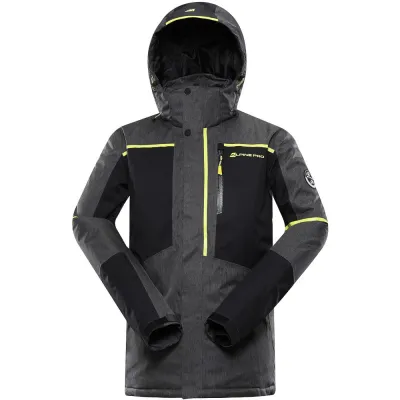 Гірськолижна чоловіча тепла мембранна куртка Alpine Pro MALEF, Black, L (MJCY574990 L) - Robinzon.ua
