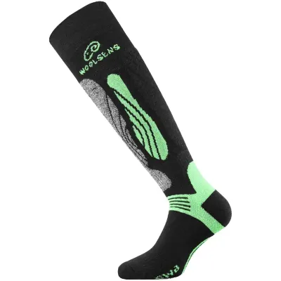 Термоноски лыжные Lasting SWI, Black/Green, M (SWI-906M) - Robinzon.ua